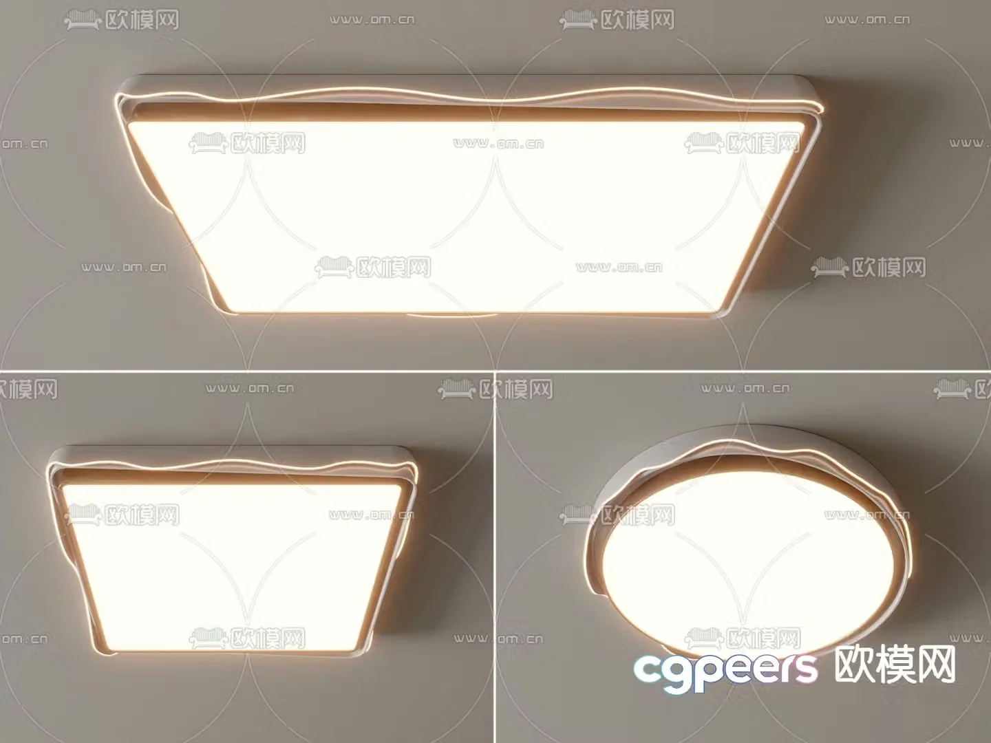 Modern ceiling lamp 3d model