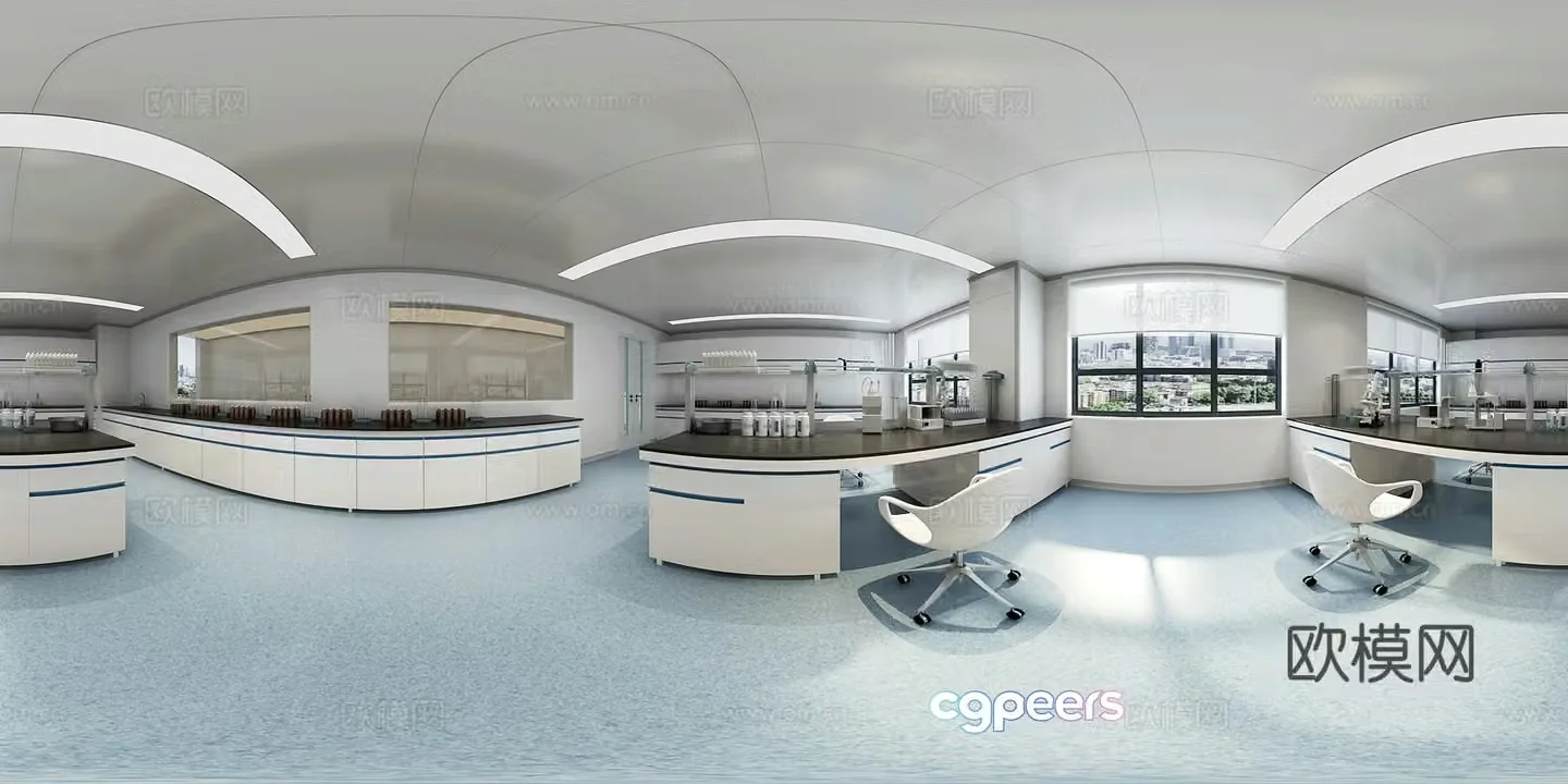 Modern laboratory cr panoramic 3d model