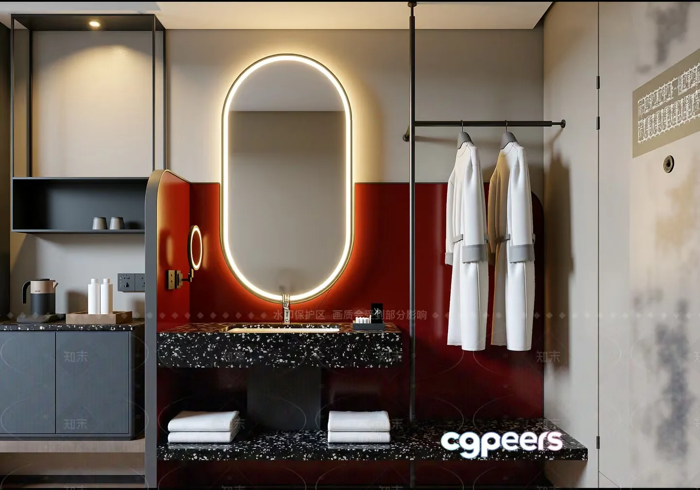 Modern Bathroom 3D Model – 23223 – VRAY Render