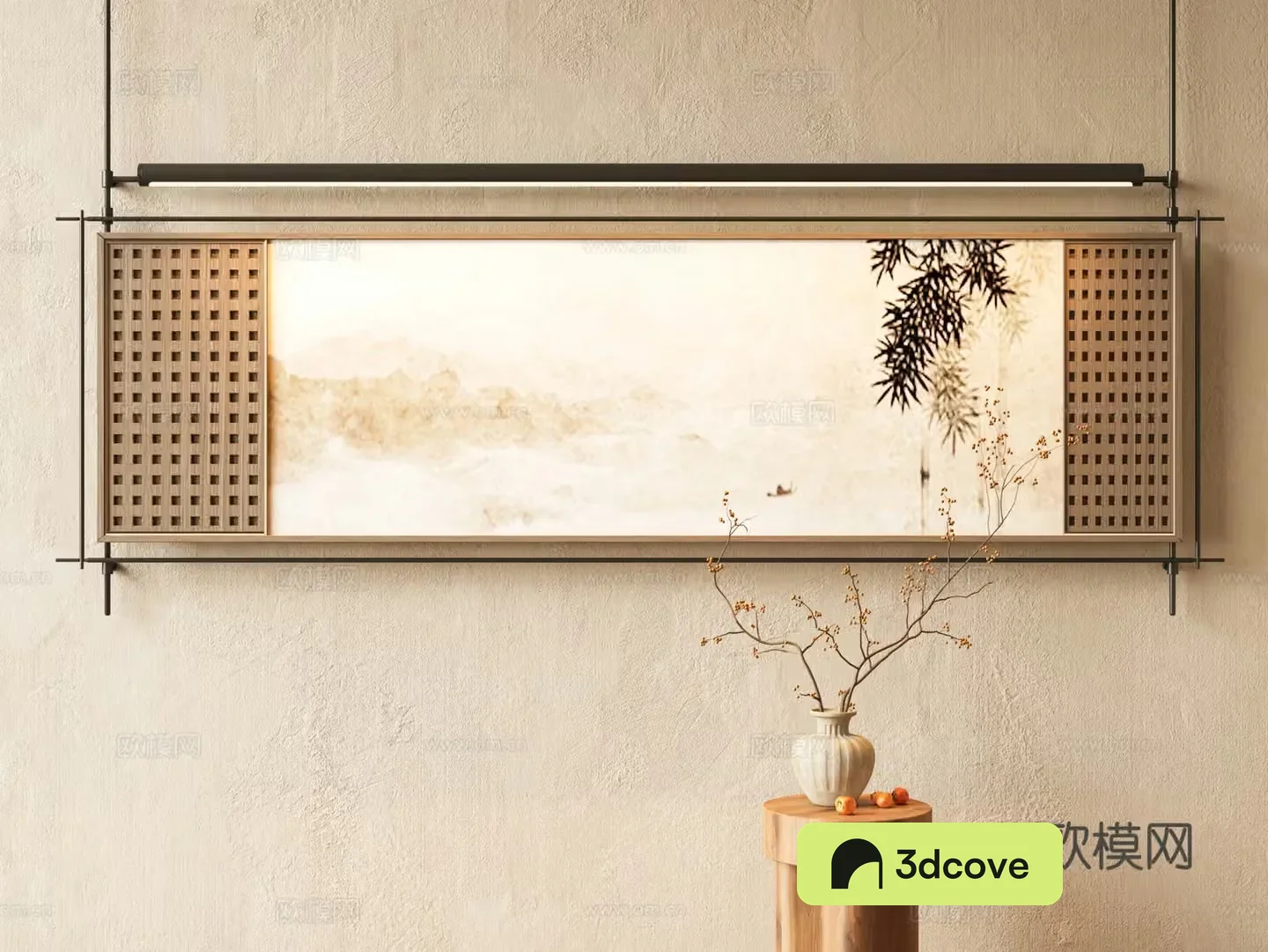 New Chinese style decorative paintings Chinese ancient decorative paintings Waviva decorative paintings high-end paintings tea room decorative paintings