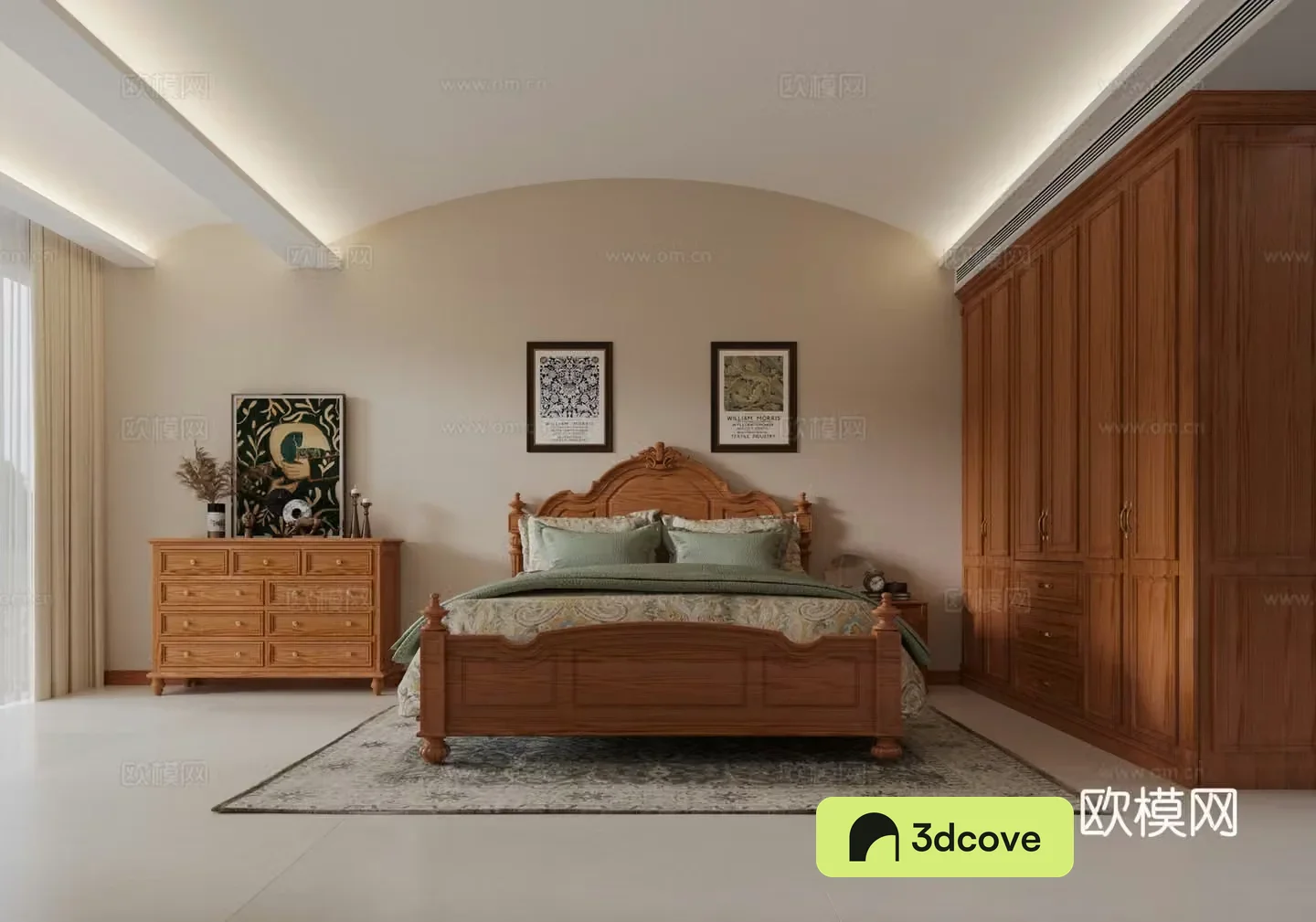 European style bedroom second bedroom