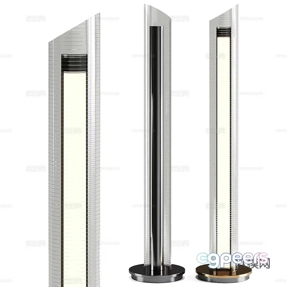 Modern light luxury Aria floor lamp 3D model