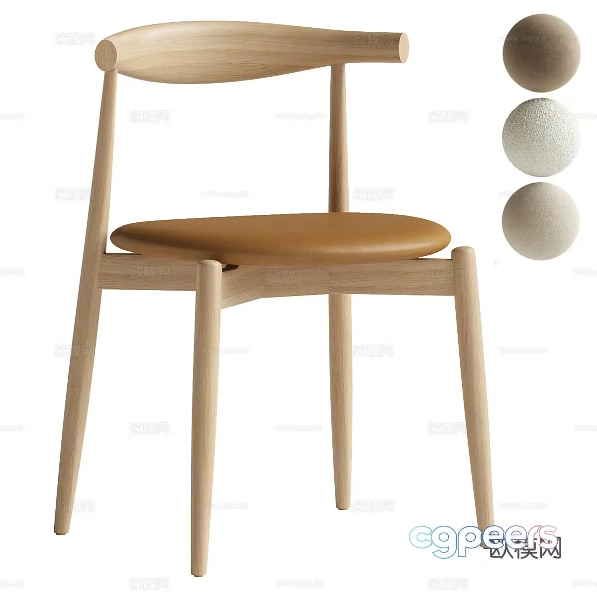 New Chinese wooden chair 3d model