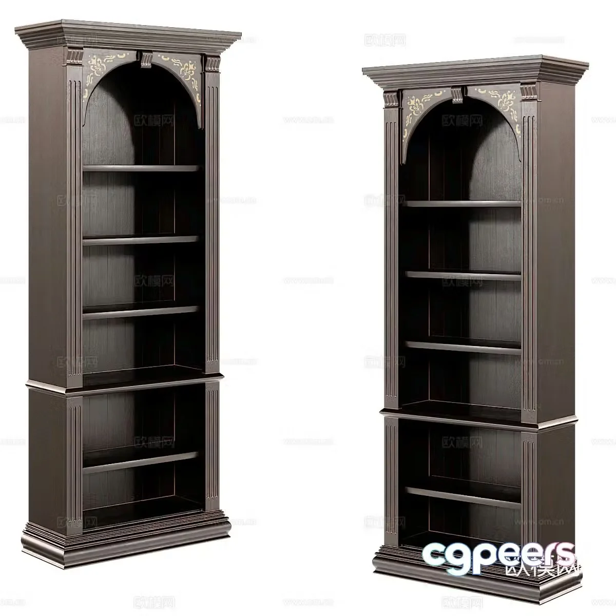 American decorative cabinet 3d model