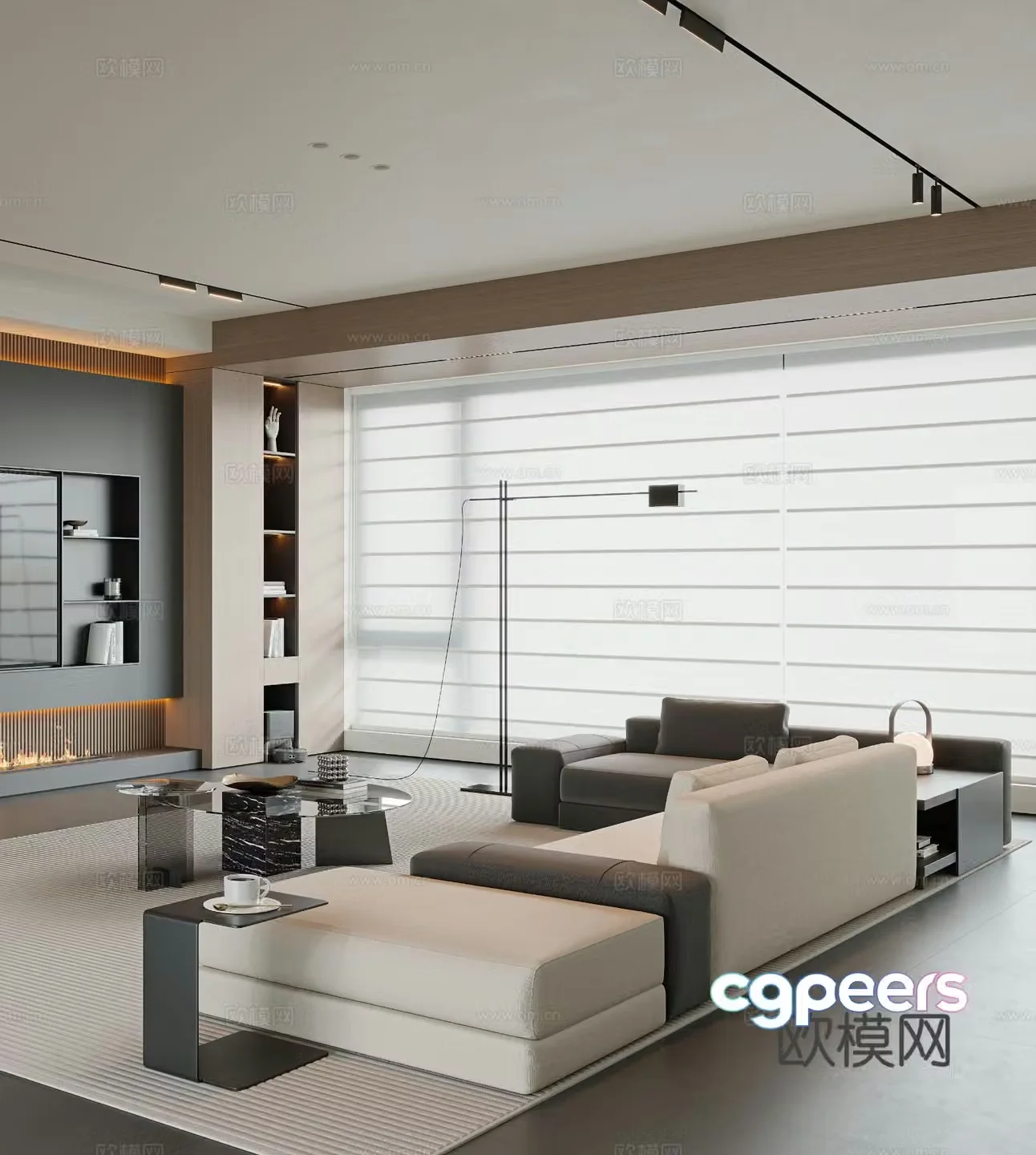 Italian living room 3d model