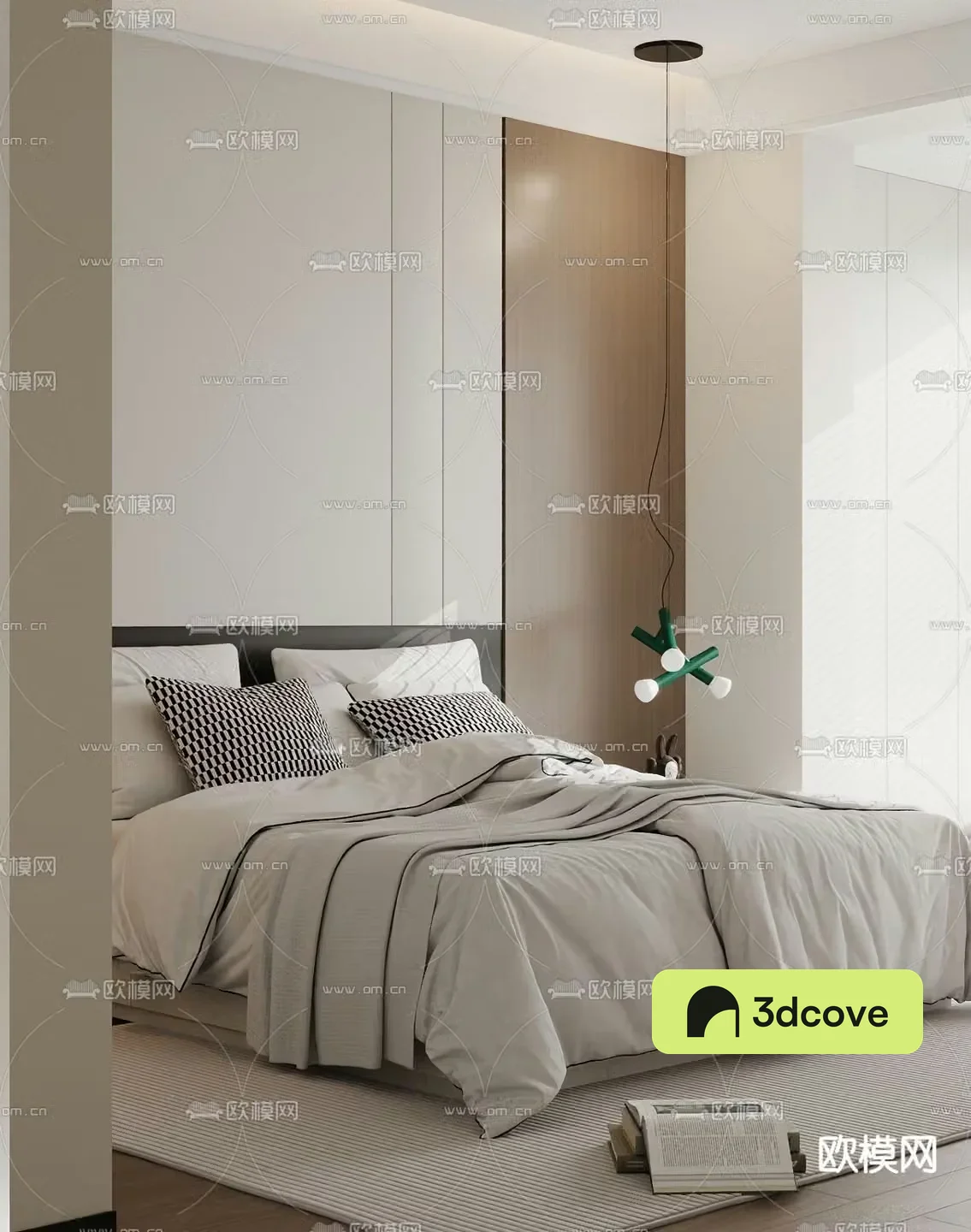 Modern double bed