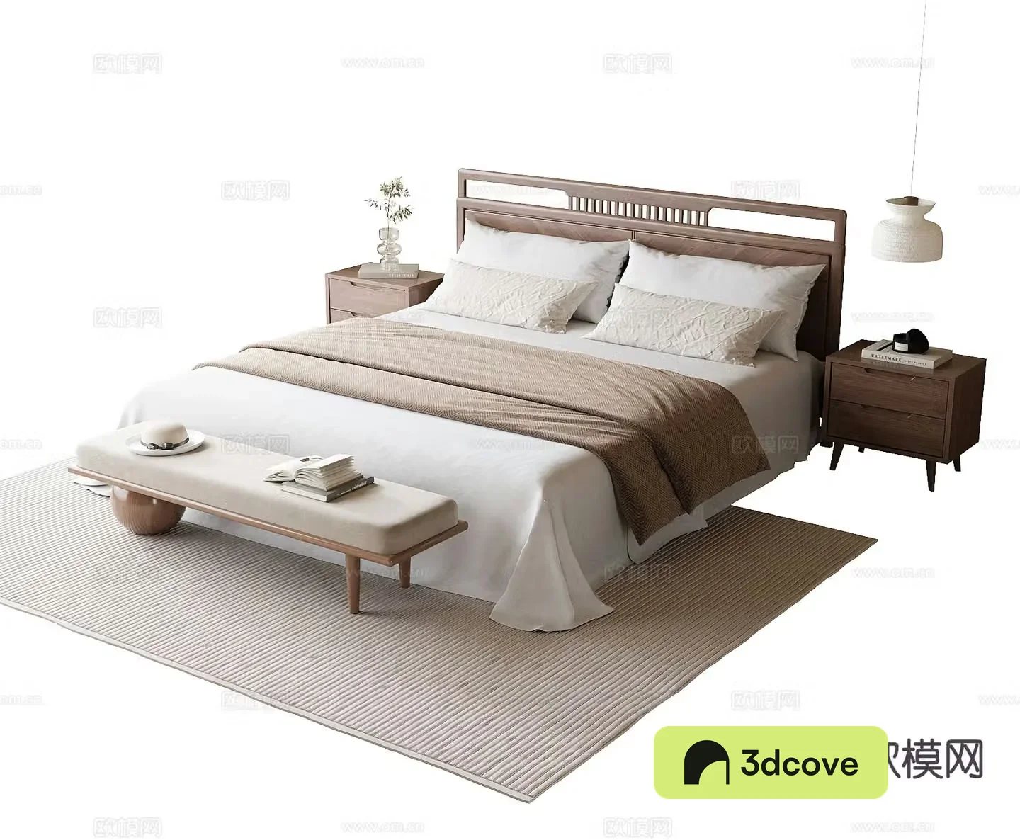 Wabi-sabi double bed