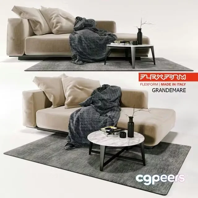 3ds Max Free – chaise longue – dormeuse, grandemare