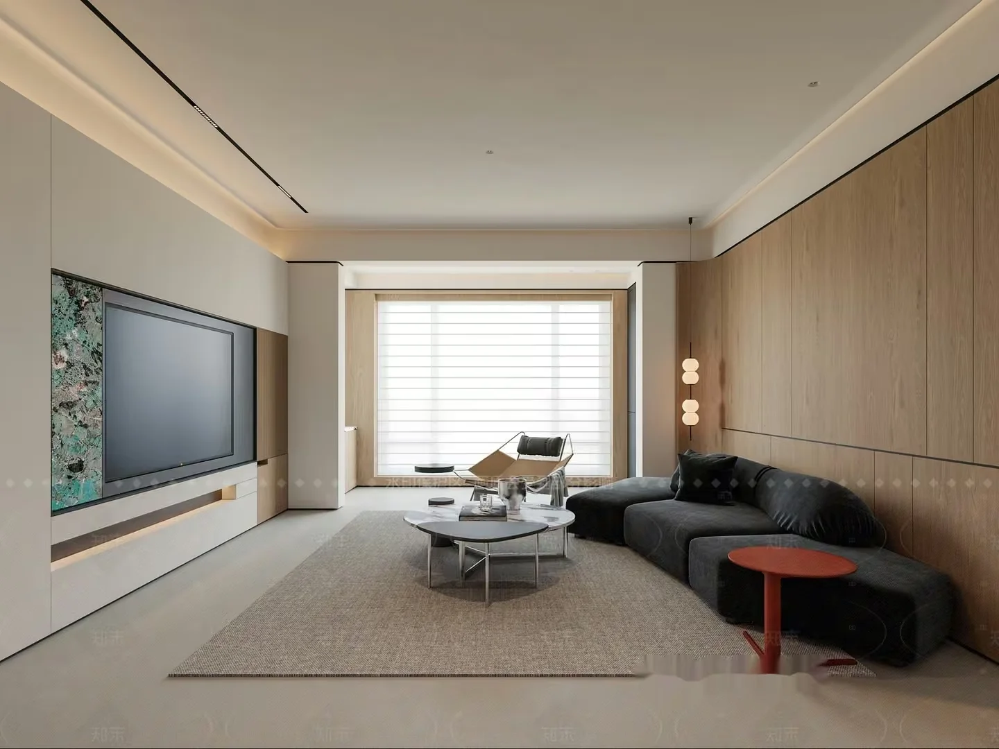 A Modern Living Room 3D Model – 5310 – CORONA Render