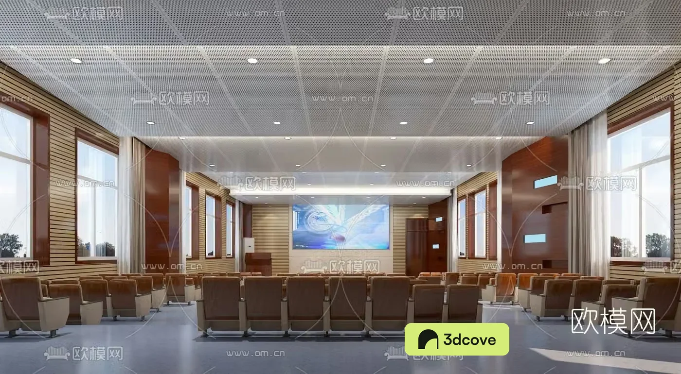 Modern staircase lecture hall conference hall