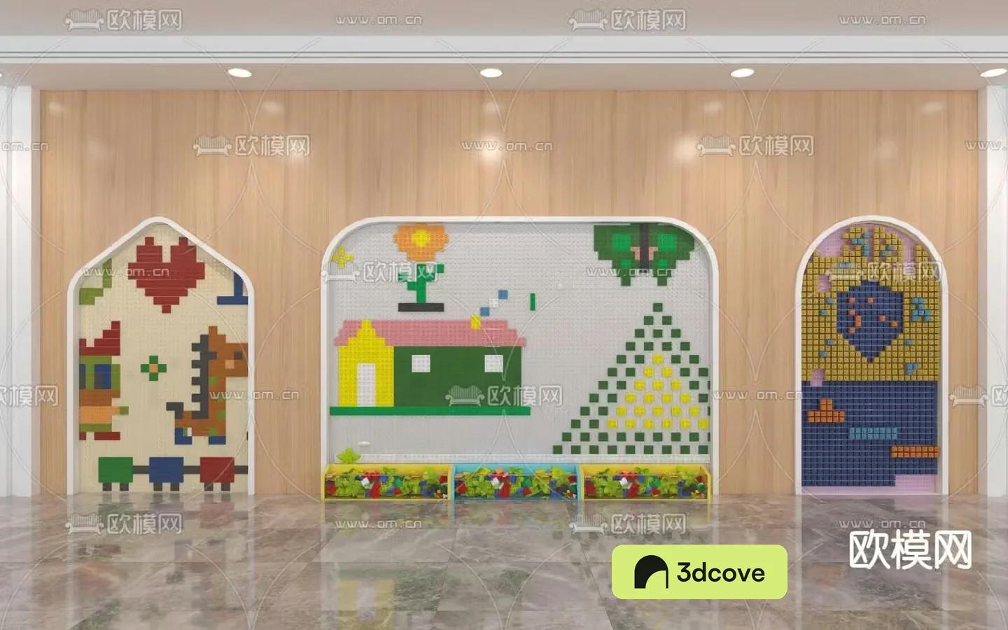 Lego brick wall brick puzzle