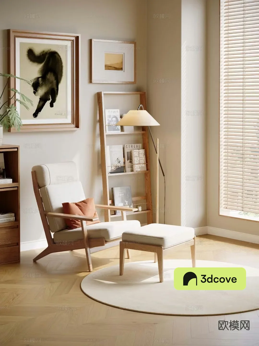 Log style chair leisure chair
