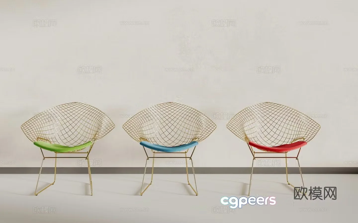 Light luxury seat 3D model