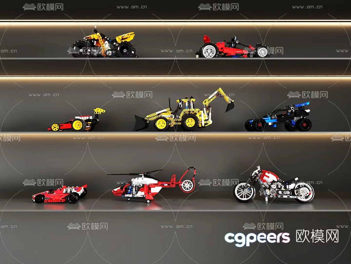 modern car toy 3d model