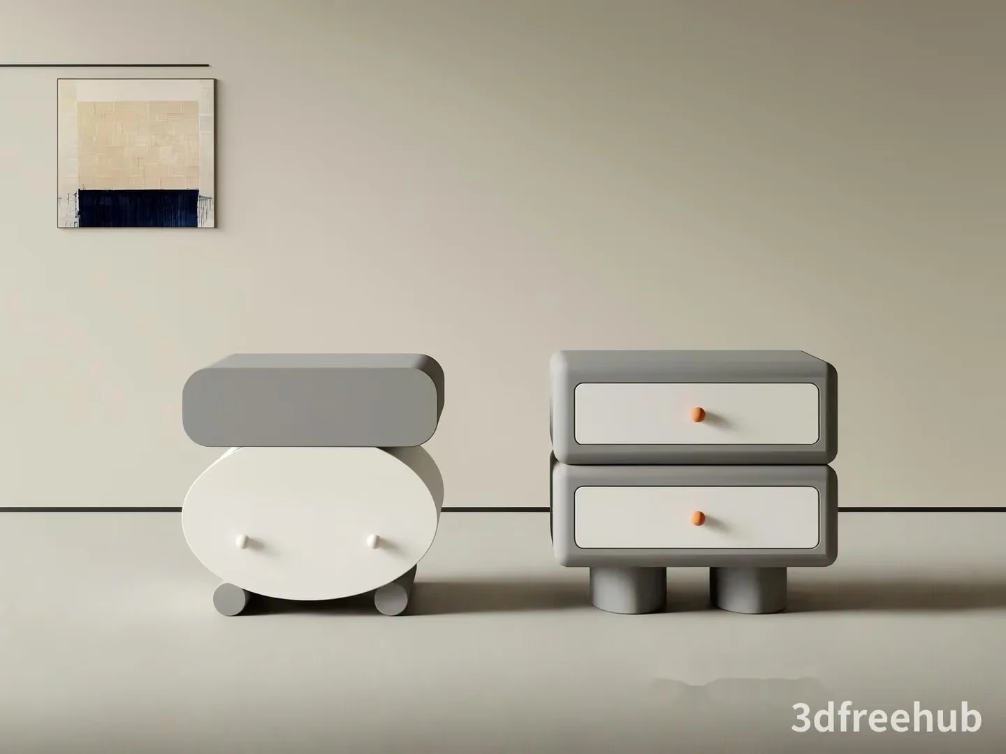 Modern Furniture Set 3D Model – 23435 – VRAY Render