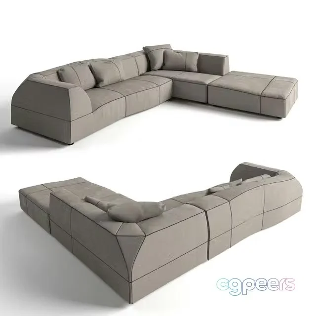 3ds Max Free – B @ B Italia Bend sofa