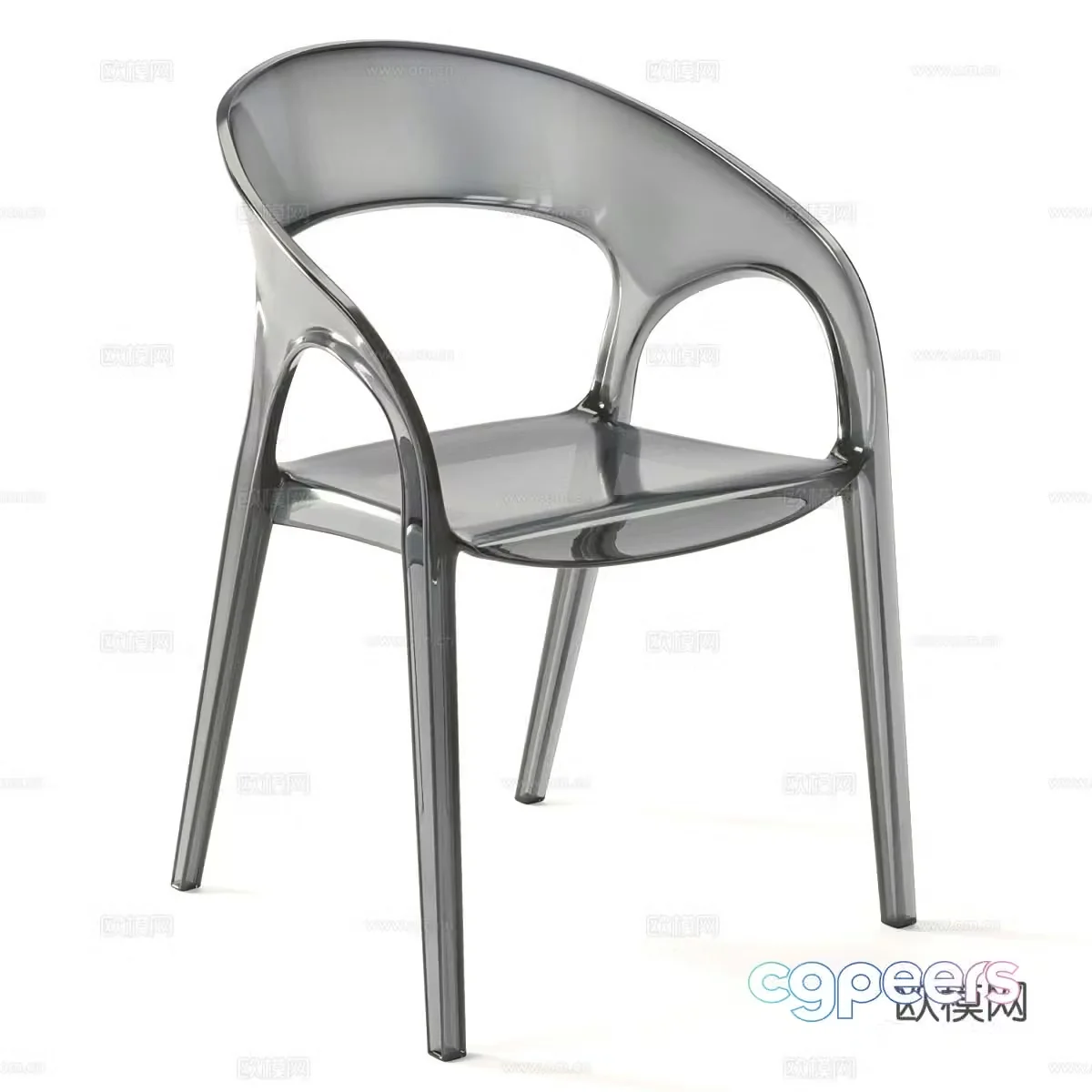 Modern Italian GOSSIP 620 chair 3d model