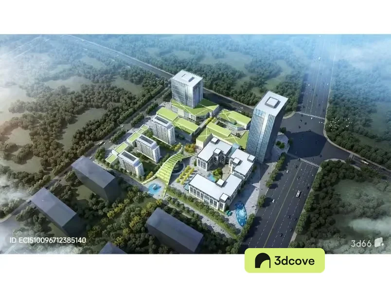 Aerial View Of A Building Complex