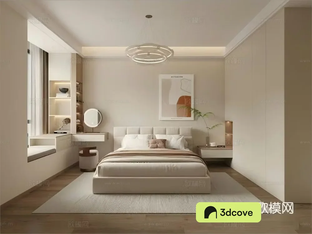 Modern Cream Home Bedroom