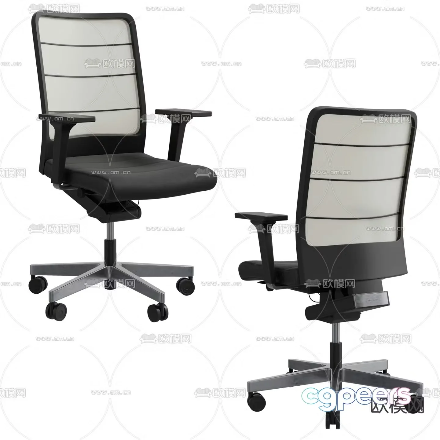 Office chair staff chair 3d model