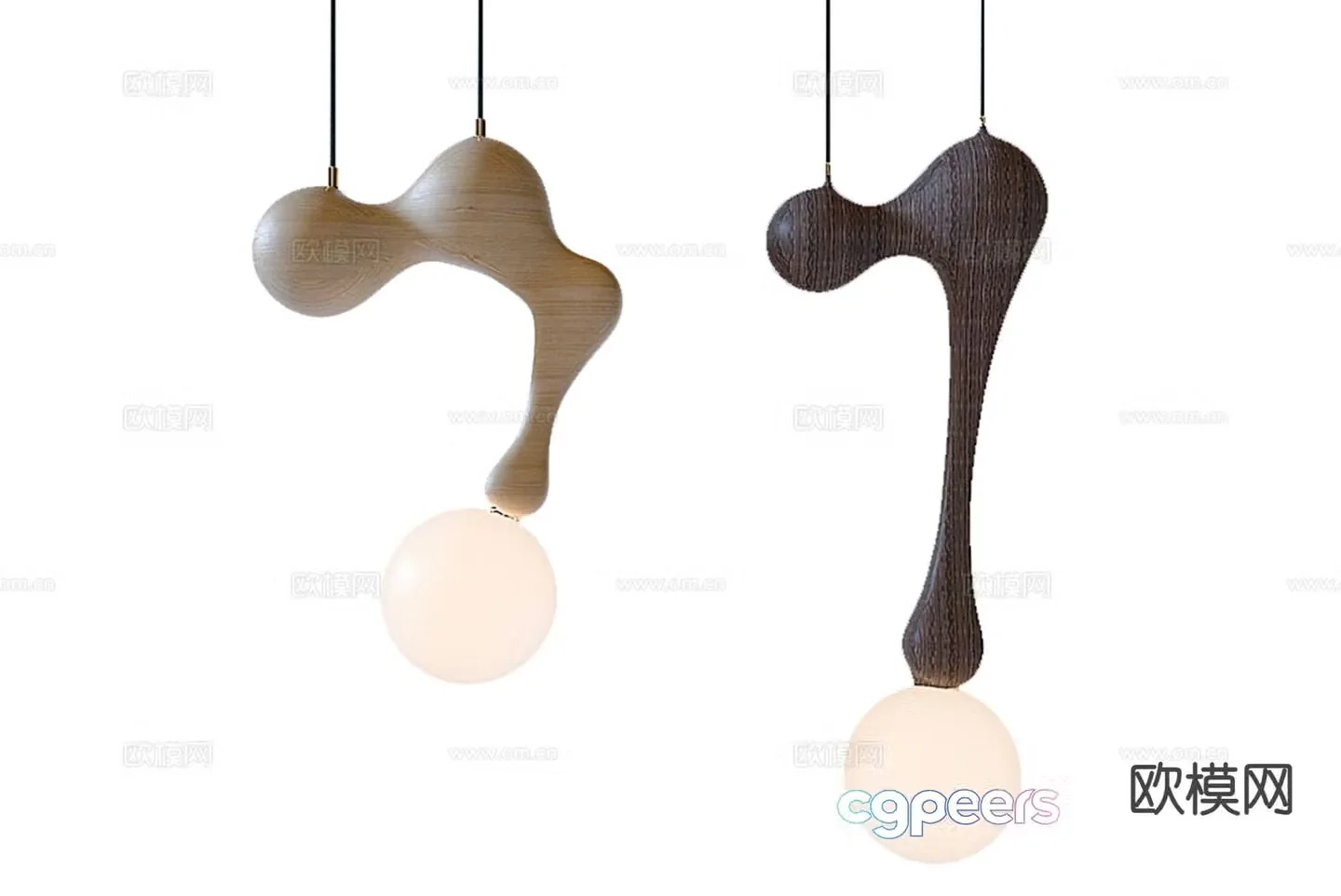 Nordic small chandelier bedside small chandelier 3d model