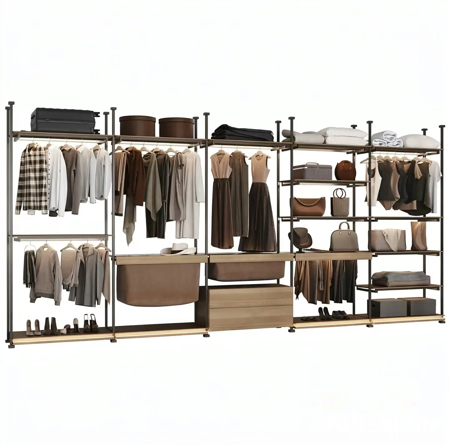 Modern Closet System 3D Model – 19310 – VRAY Render