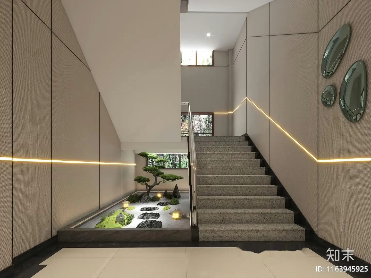Modern Asian-Inspired Interior 3D Model – 11134 – VRAY Render