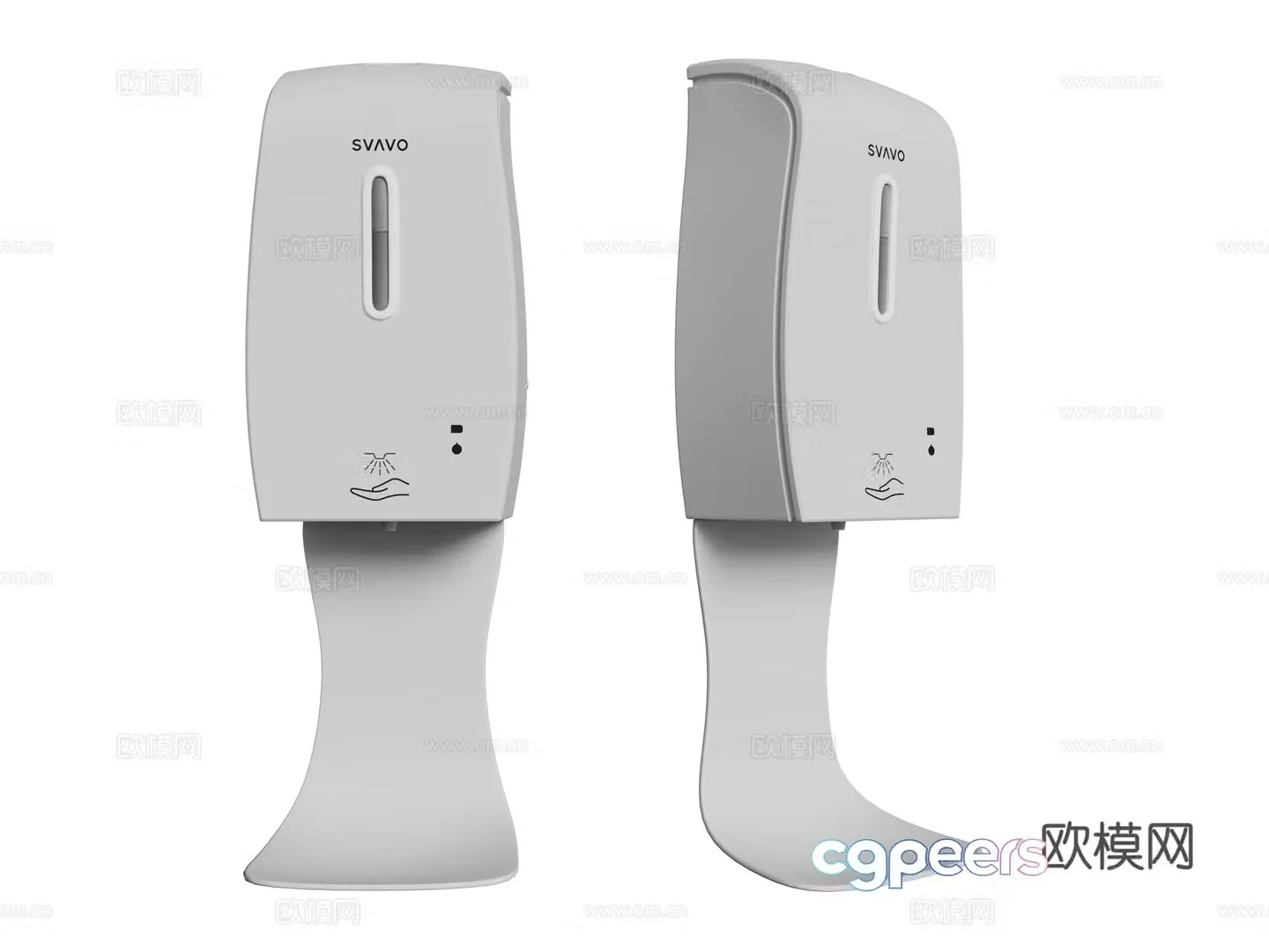 Modern automatic hand sanitizer 3d model
