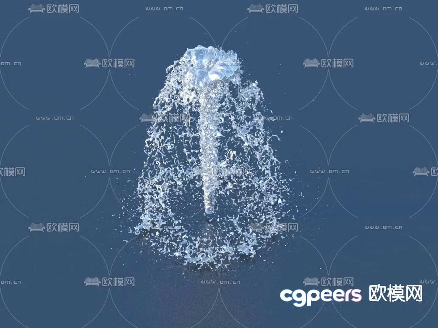 fountain fountain waterscape 3d model