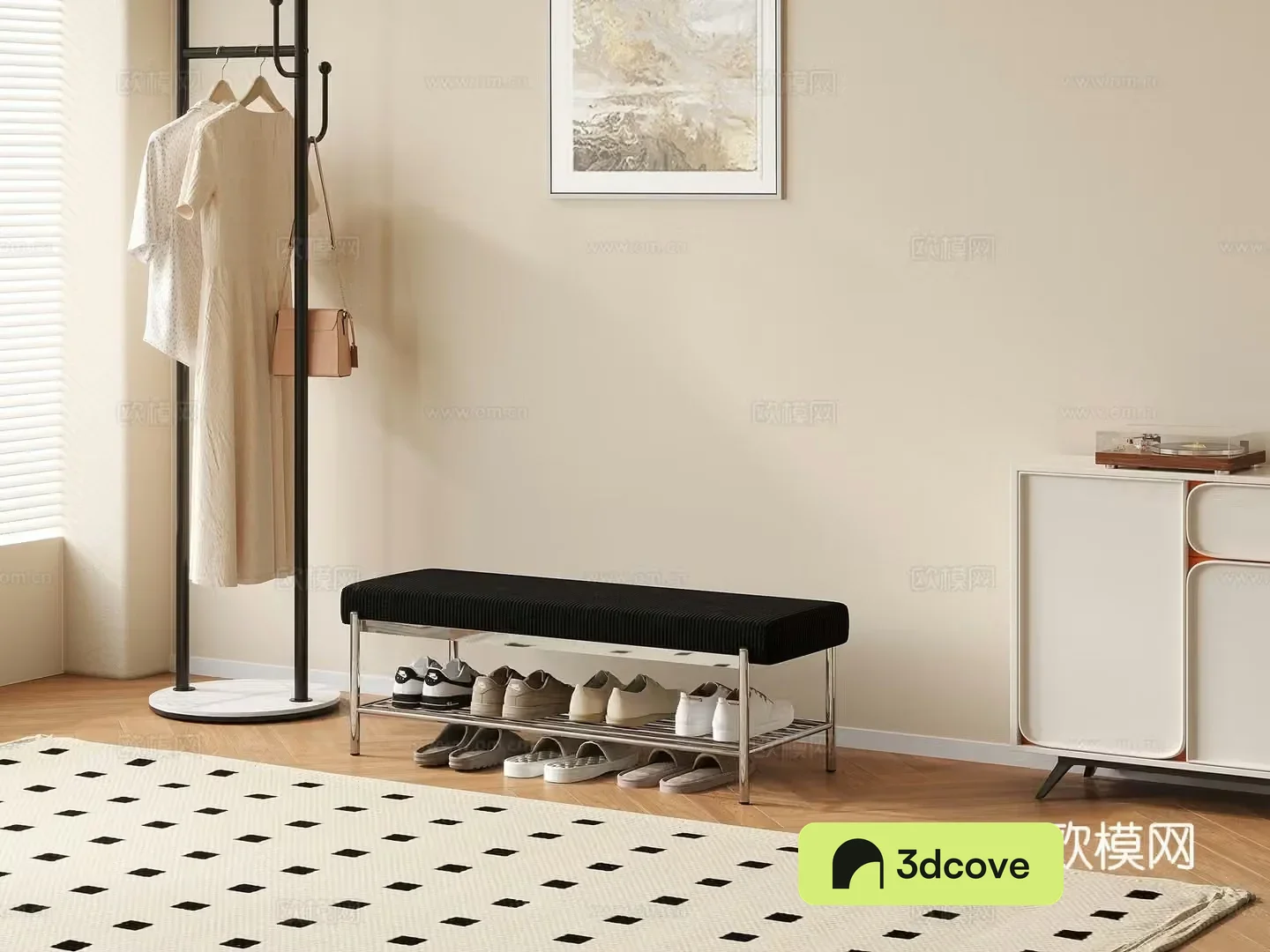 Modern style living room furniture shoe changing stool shoes