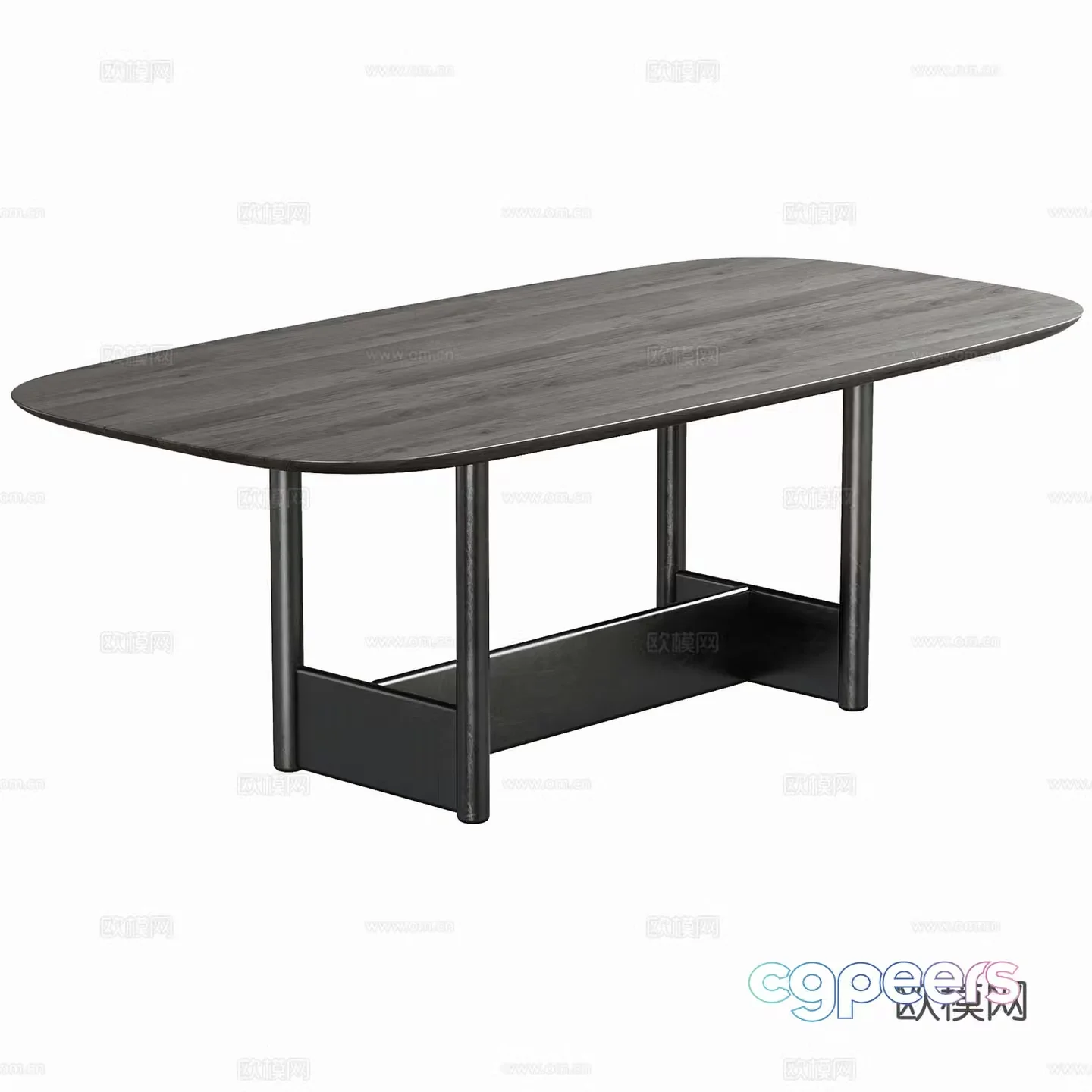 Modern restaurant dining table dining table 3d model