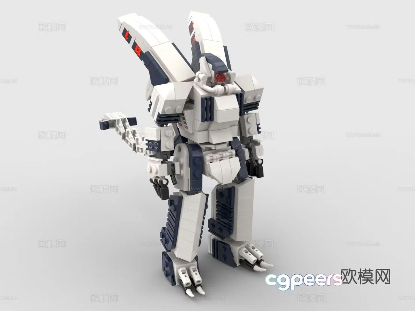 Lego Lego toy building block combat robot Gundam Mermid 3D model