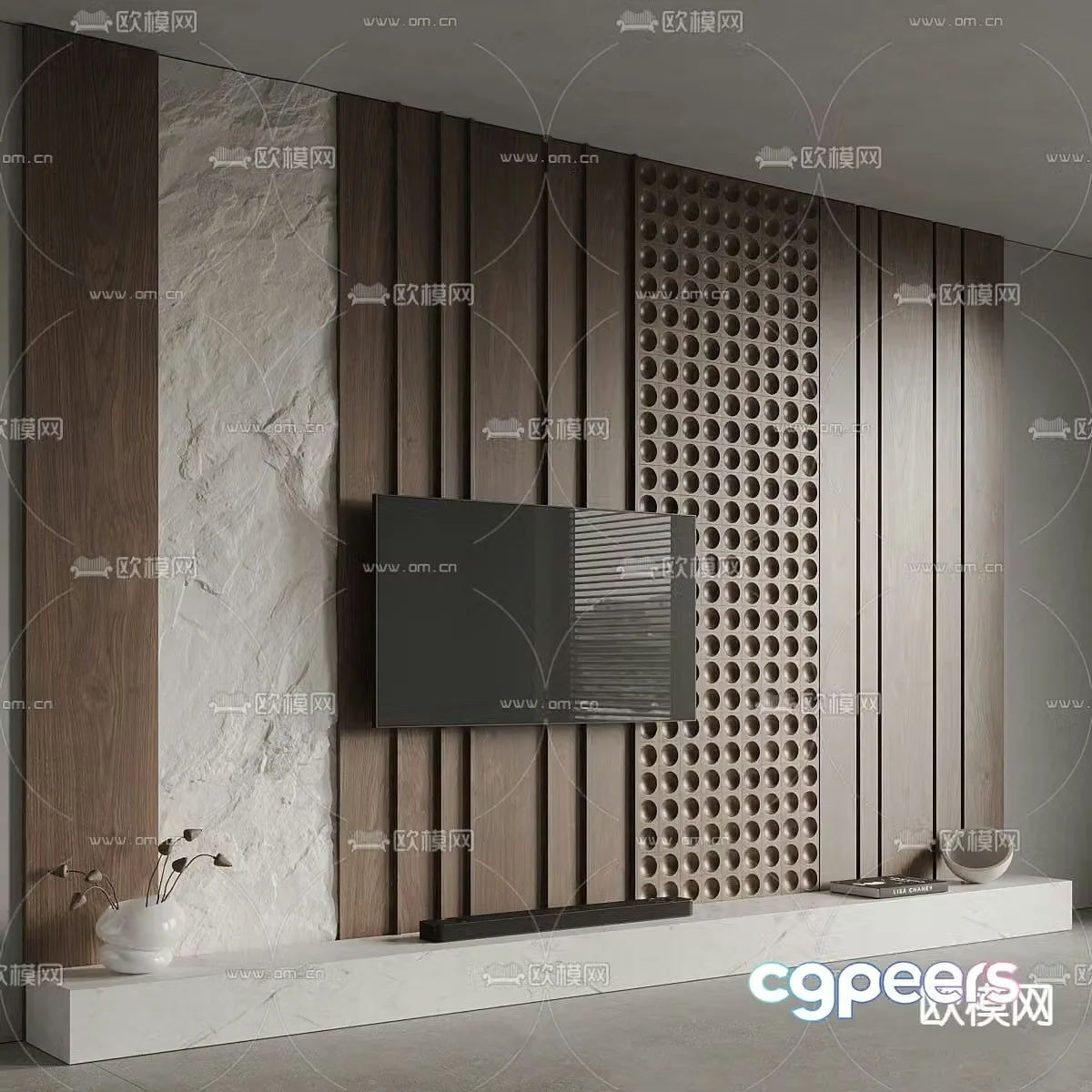 TV background 3d model