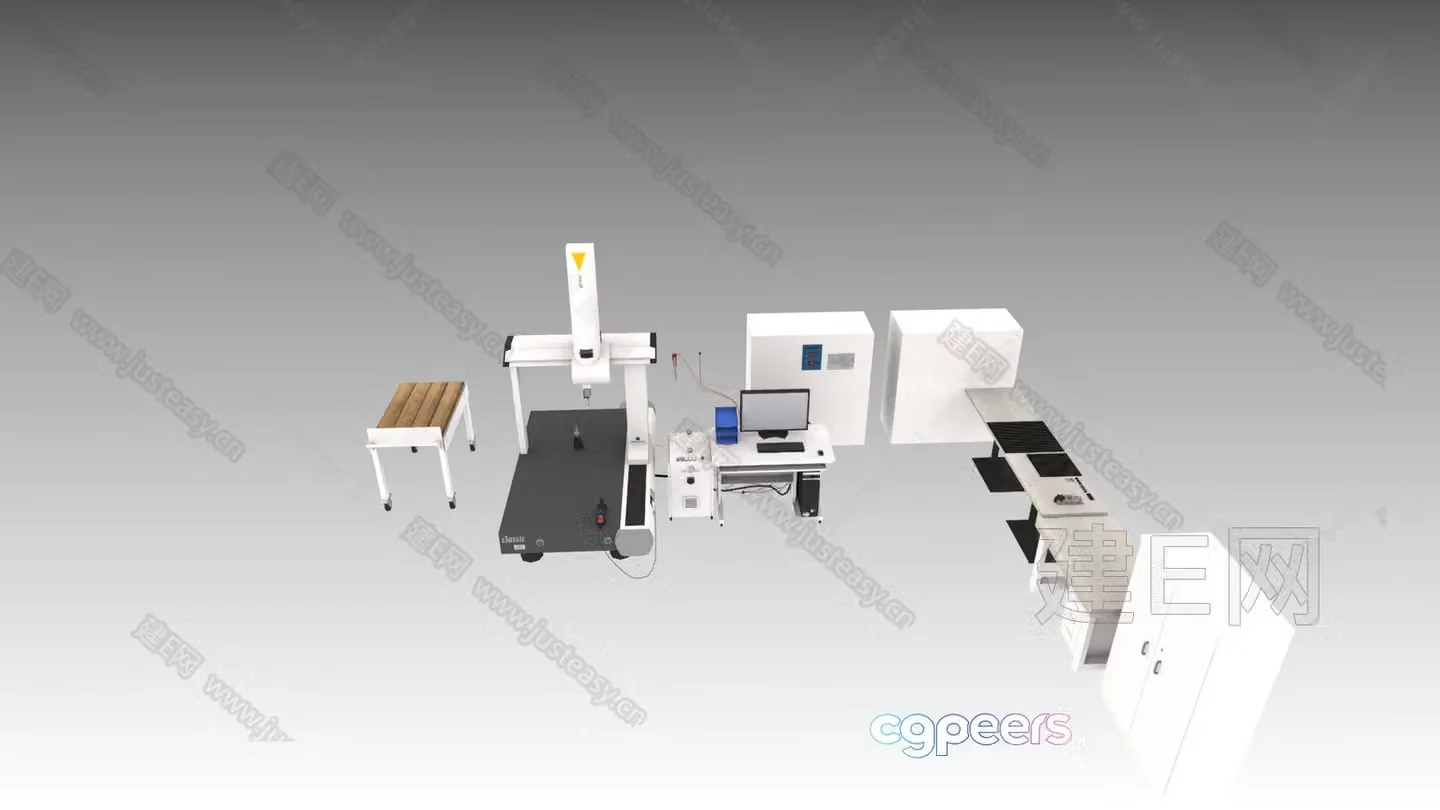 Computer Workstation 3D Model – 3141 – VRAY Render