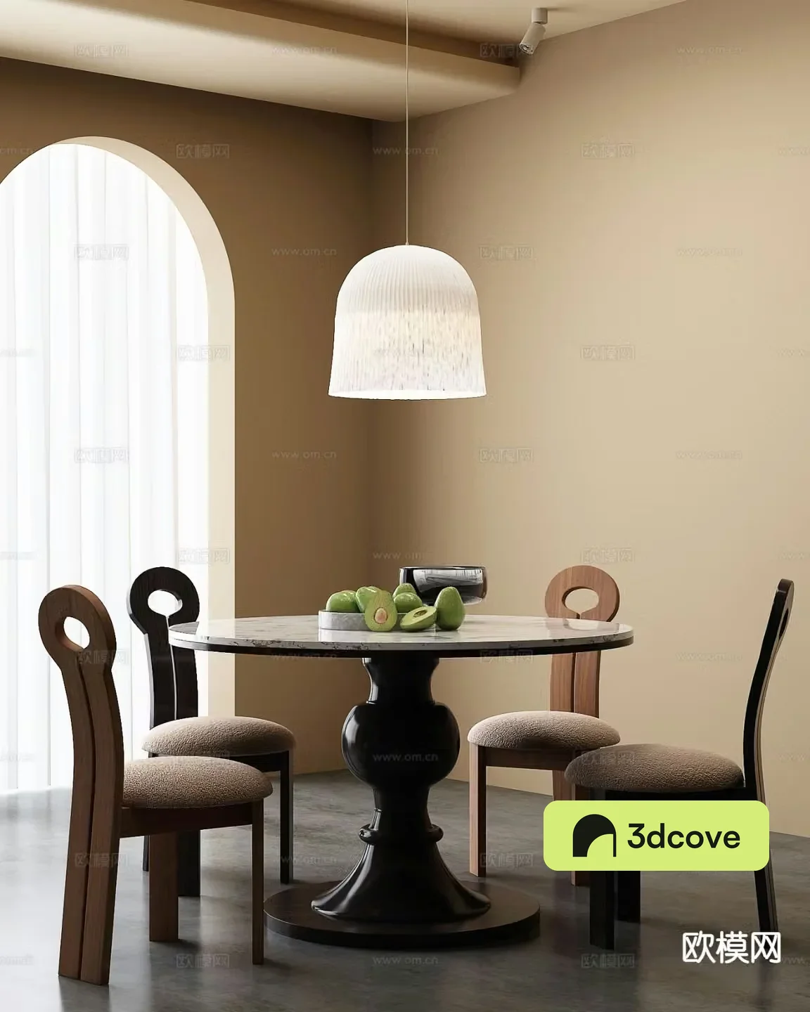 Medieval style dining table and chairs