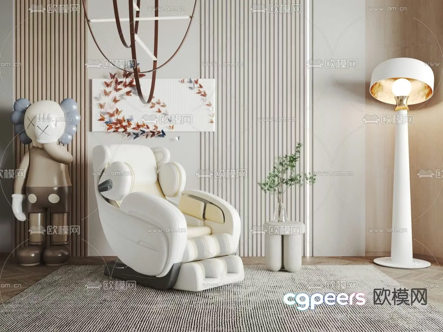 Massage chair 3d model