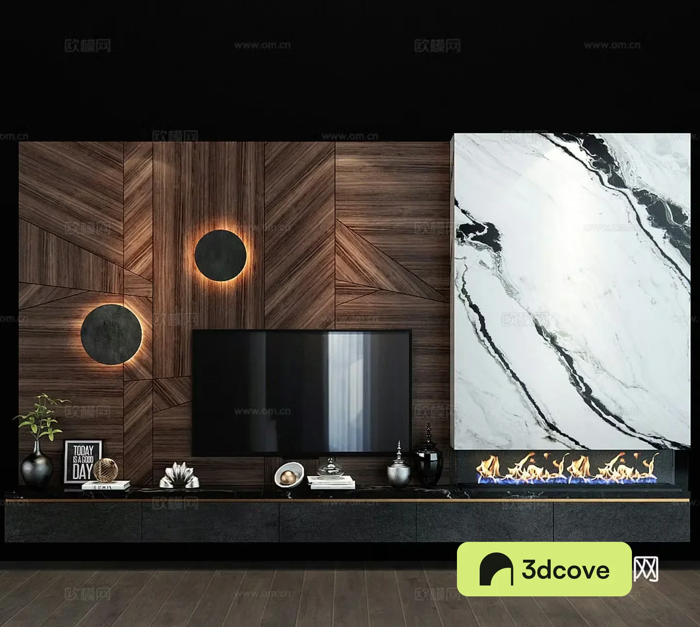 TV cabinet background wall