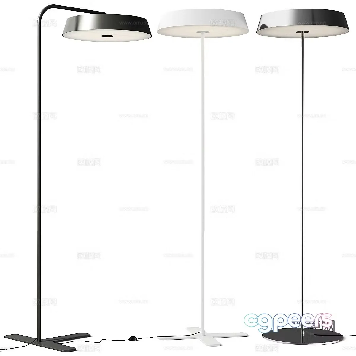 Modern minimalist Belux floor lamp 3d model