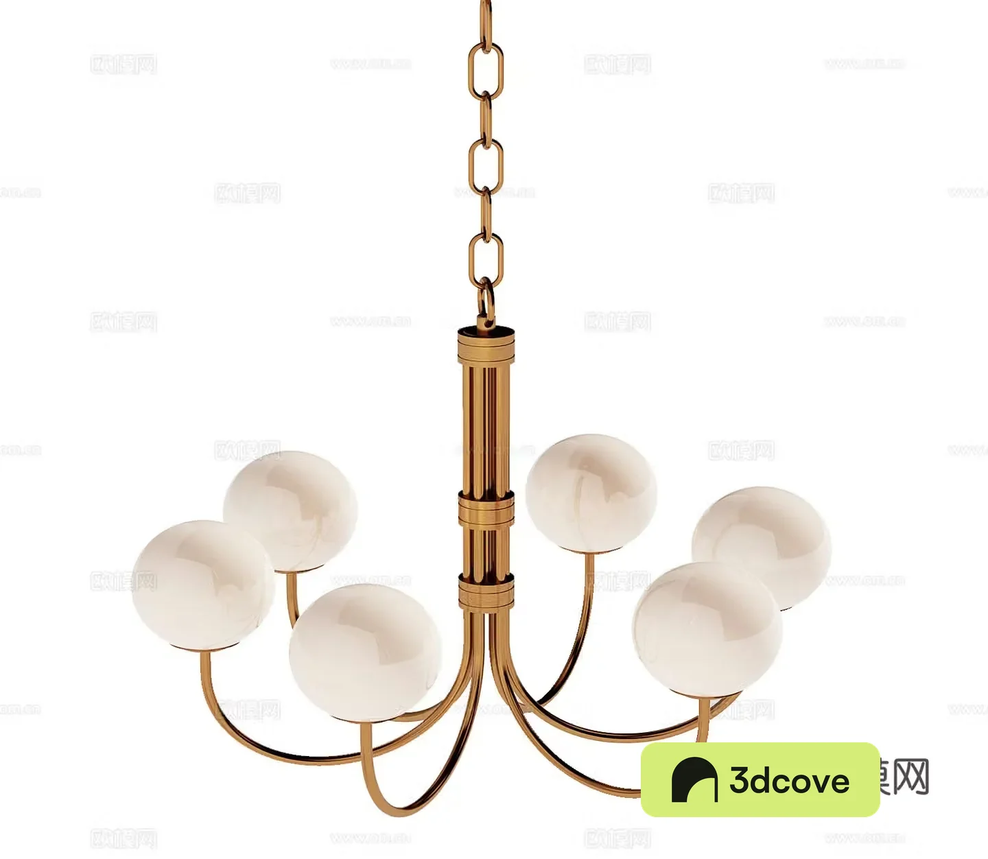 Light luxury multi-head chandelier