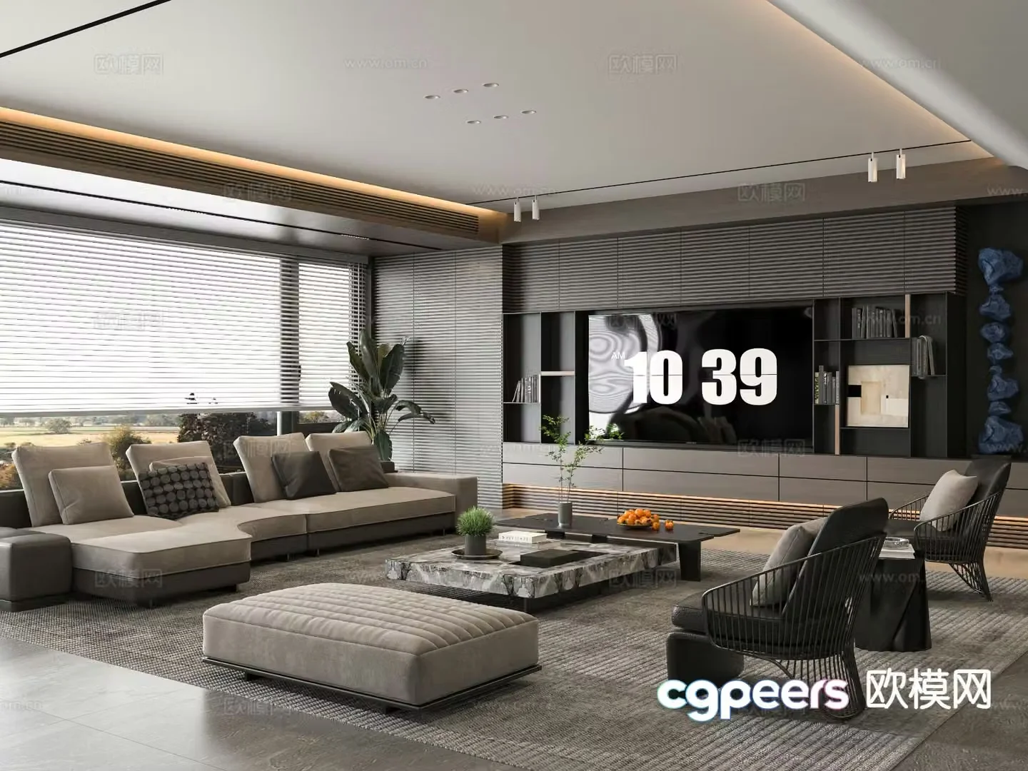 Italian living room 3d model