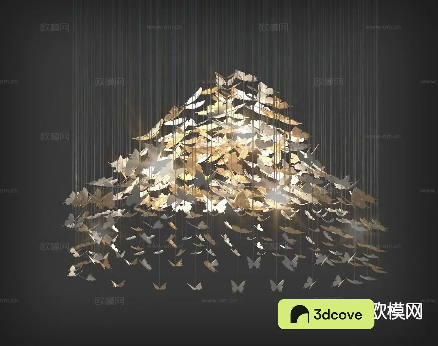Modern decorative lamp butterfly chandelier