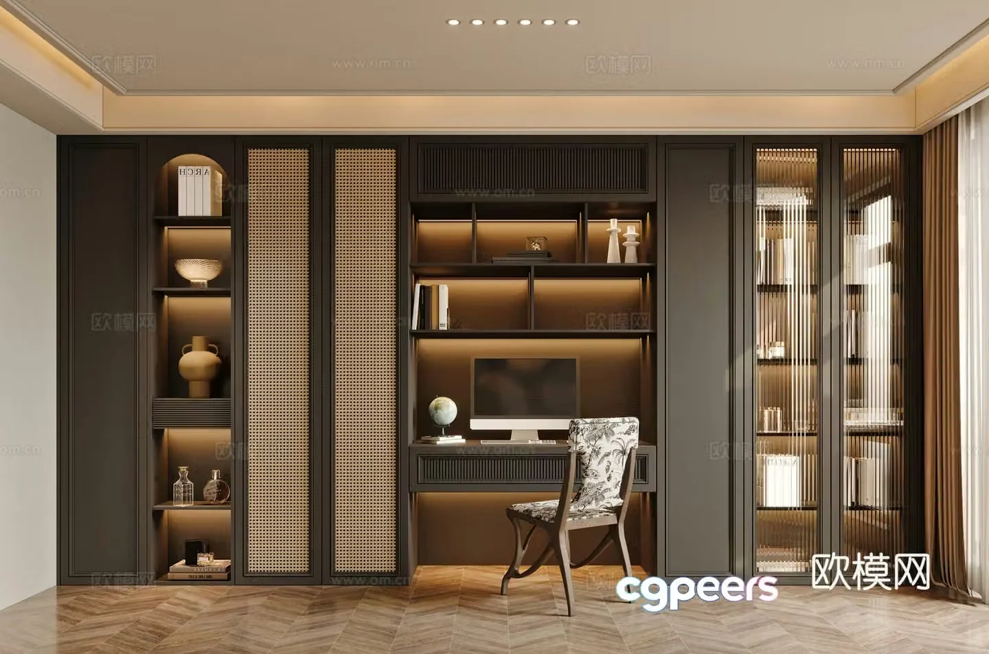 French cloakroom 3d model