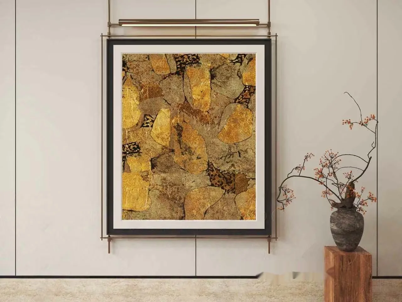A Framed Picture On A Wall 3D Model – 2129 – VRAY Render