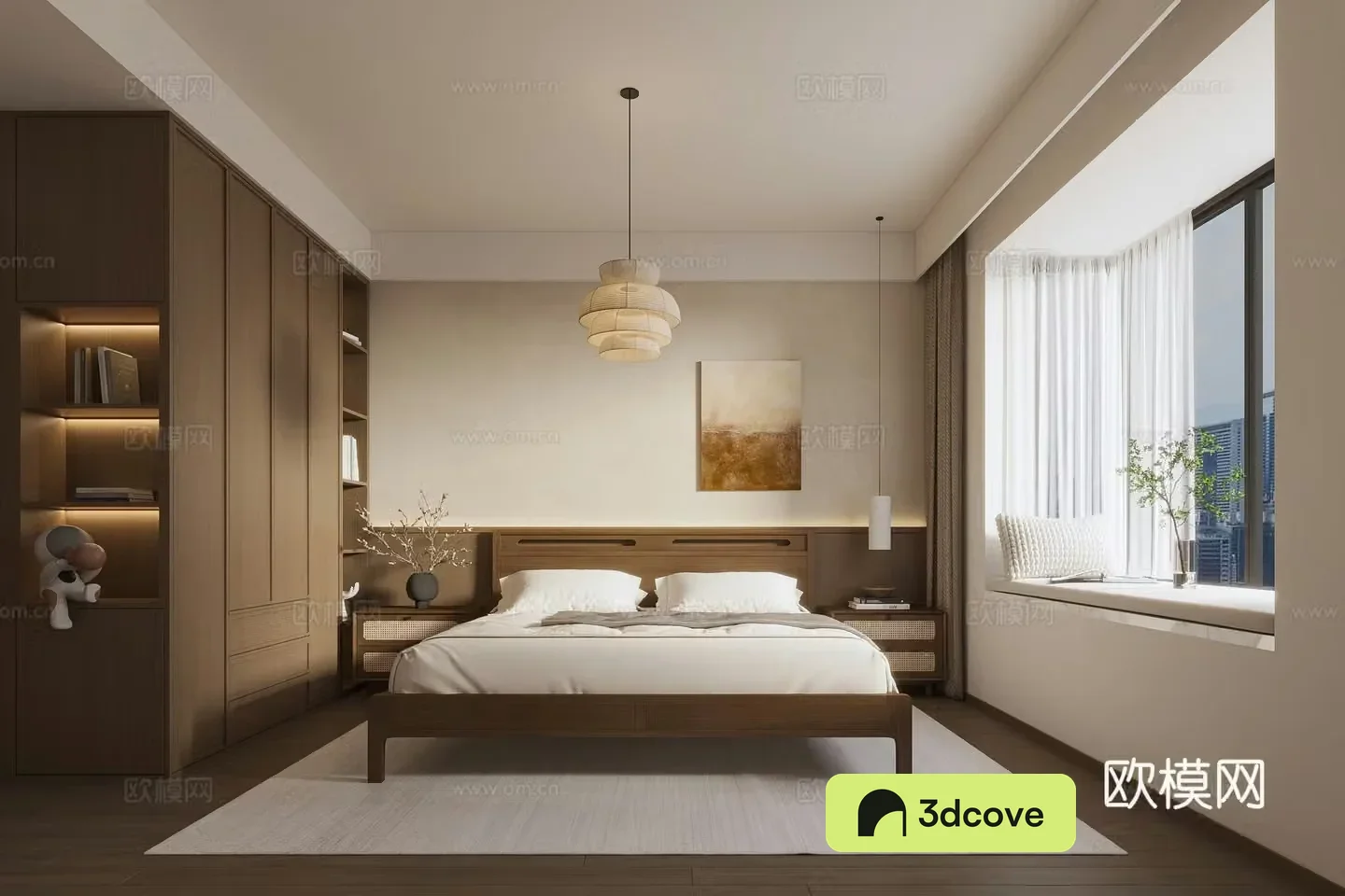 Wasabi style medieval style bedroom 3D model