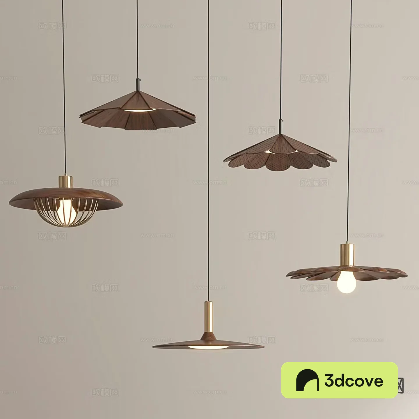 Wabi-sabi style chandelier