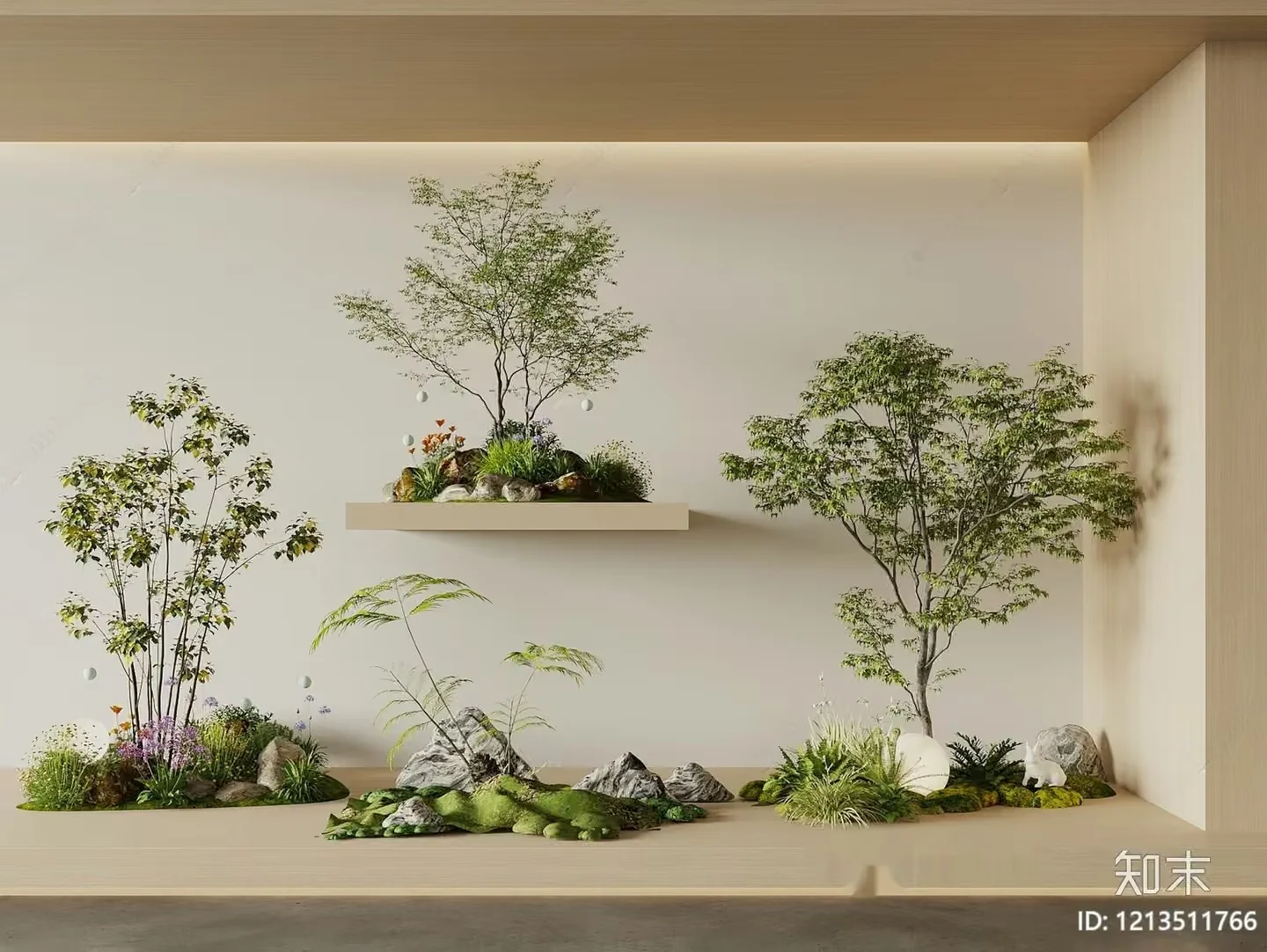 Modern Zen Garden 3D Model – 3927 – VRAY Render