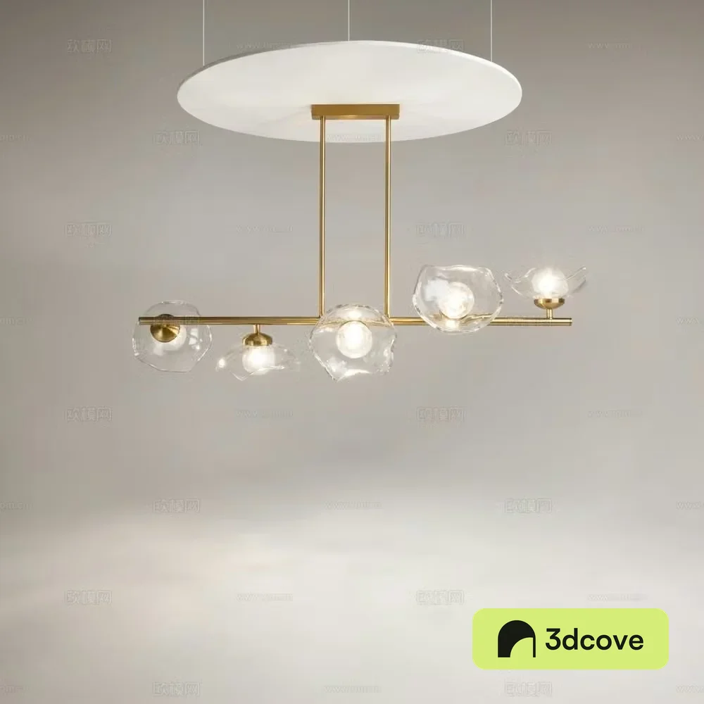 Now glass chandelier