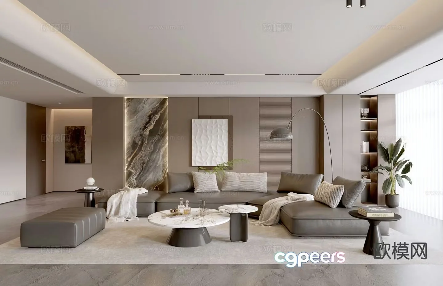 Italian living room 3d model
