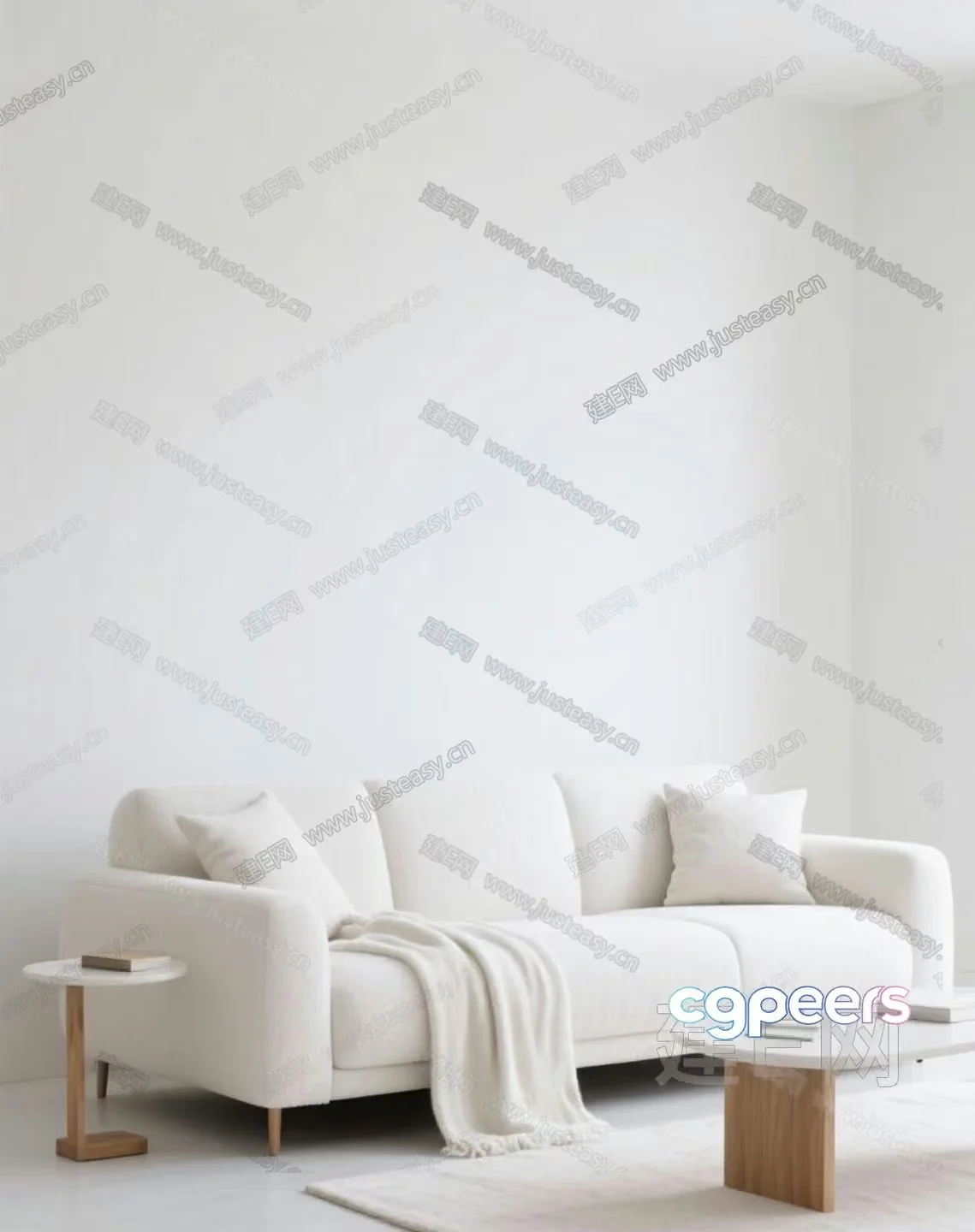 Modern Living Room 3D Model – 23050 – VRAY Render