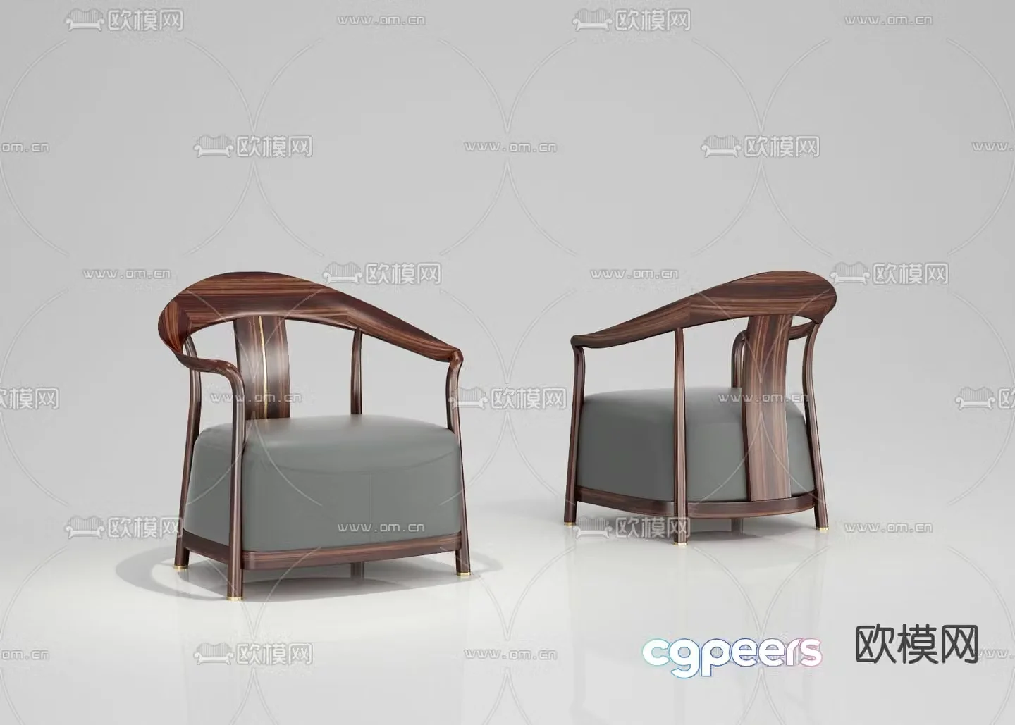 chair armchair lounge chair 3d model